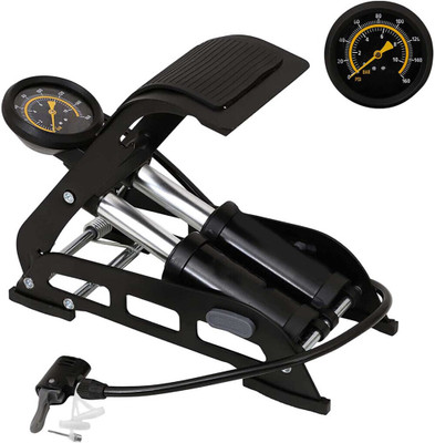 Bloom Shop Double Cylinder Foot Air Pump BLSN17 160 psi Tyre Air Pump for Car & Bike(Double Foot)