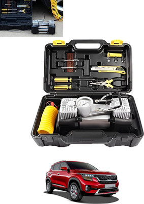 MSNP Universal Big Black Attachi 12V/150PSI Air Pump With Tool For Car-241 150 psi Tyre Air Pump for Car & Bike