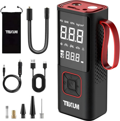 TEXUM TAP-25 190 psi Tyre Air Pump for Car & Bike(Auto Shut Off)