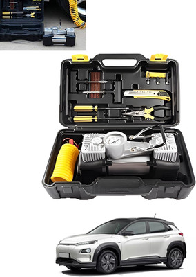 MSNP Universal Big Black Attachi 12V/150PSI Air Pump With Tool For Car-166 150 psi Tyre Air Pump for Car & Bike