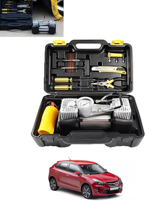 MSNP Universal Big Black Attachi 12V/150PSI Air Pump With Tool For Car-115 150 psi Tyre Air Pump for Car & Bike