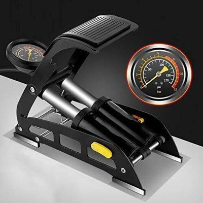 EXOLLENT High-Pressure Air Foot Pump EXLNT25N71 160 psi Tyre Air Pump for Car & Bike(Double Foot)