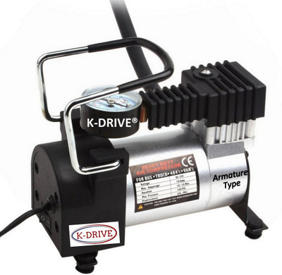 K-Drive 100 psi Tyre Air Pump for Car & Bike