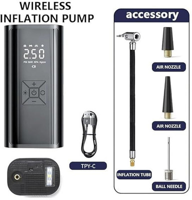 JOKIN tyre infiltere 150 psi Tyre Air Pump for Car & Bike(Auto Shut Off)