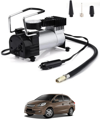 CCMM Universal 12V/150DC Silver Air Pump-18 150 psi Tyre Air Pump for Car & Bike