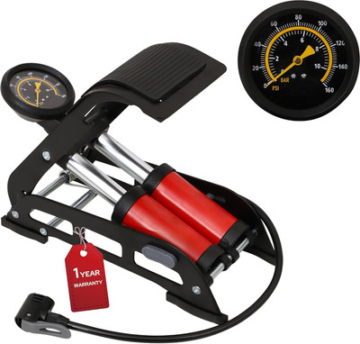 RETLATE Air PUMP 190 psi Tyre Air Pump for Car & Bike(Double Foot)