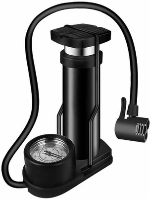 BOVZOX Mini Activated Floor Air Bicycle, Car, Football Pump, Motorcycle, Balloon Pump(Black)