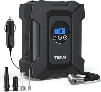 TEXUM TAP-8B 160 psi Tyre Air Pump for Car & Bike(Bleeder Valve Present)