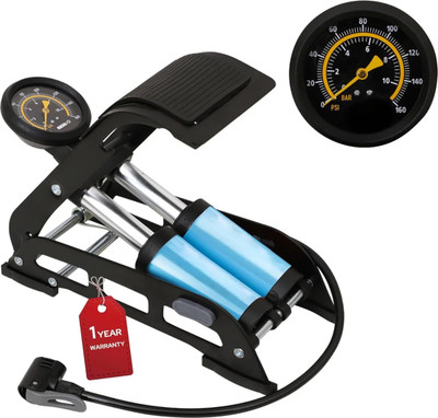 LIRZEG 160 psi Tyre Air Pump for Car & Bike(Double Foot)