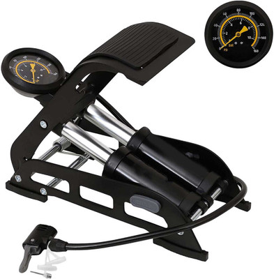 Bloom Shop Double Cylinder Foot Air Pump BLSN101 160 psi Tyre Air Pump for Car & Bike(Double Foot)