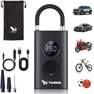 Yearwin WC16 150 psi Tyre Air Pump for Car & Bike(Auto Shut Off)
