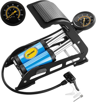 Drasert 160 psi Tyre Air Pump for Car & Bike(Multiple Air Fill Modes, Multiple Nozzles, Air Inflator, Air Compressor)