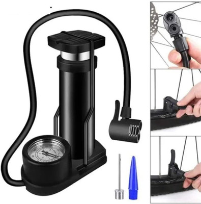 ShineTex Portable High-Pressure Floor Foot Air 160 psi Tyre Air Pump for Car & Bike