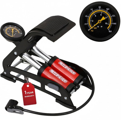 LIRZEG Tyre Air Pump for Car & Bike 170 psi Tyre Air Pump for Car & Bike(Double Foot)