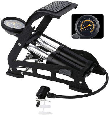 EXOLLENT High-Pressure Air Foot Pump EXLNT25N57 160 psi Tyre Air Pump for Car & Bike(Double Foot)