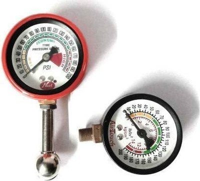 GANESHA INDUSTRIES Analog Tire Pressure Gauge Heavy Duty Tyre Pressure Gauge With 200Psi Analogue Meter for Car ,Bike (1PCS)(200 PSI)