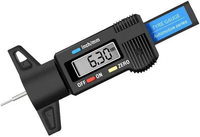 BALRAMA Digital Tyre Tread Depth Gauge Tester Meter Tire Vehicle Tyre Monitoring Tool Vehicle Tool Kit