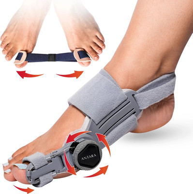 AGEasy Orthopedic Toe Straightener Bunion Corrector with Adjustable Rotating Knob(Pack Of 1)