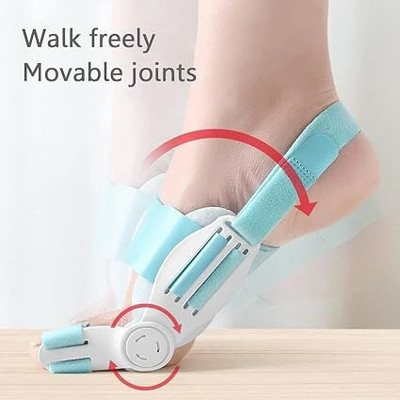 Black mirror Toe straightener Bunion Splint Corrector wth Silicon GelPad toe fracture support(Pack Of 1)