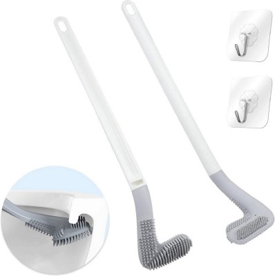 Masox Store Silicon Round Golf Shape Toilet Cleaning Brush With Hook L-105(Multicolor)