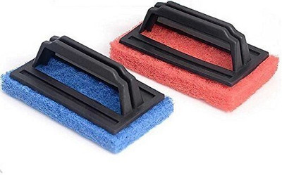 UROPHA Cleaning Scrubber Brush Tile Cleaning Floor Cleaning Hard Brush Set of 2(Multicolor)