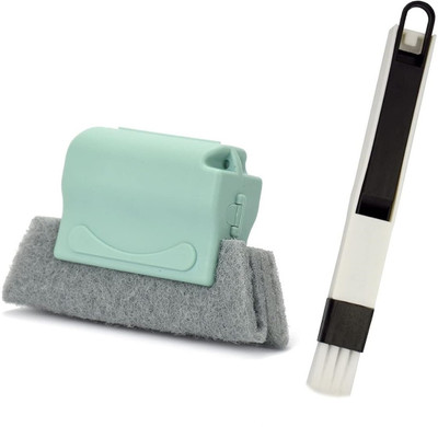 Beyond Basic Combo of Window Groove Frame Cleaning Brush and Dust Cleaning Brush(Multicolor)