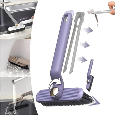 OXQFYBK Multifunctional Window Slots,Multi-Purpose Door Window Track Gap Cleaning Brush Plastic Wet and Dry Brush(Multicolor)