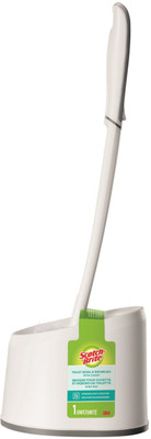 Scotch-Brite Premium Toilet Brush (1 unit) with Holder(White)