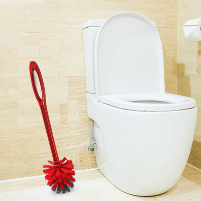 Kleeno by Cello Eco Round Toilet Brush(Red)