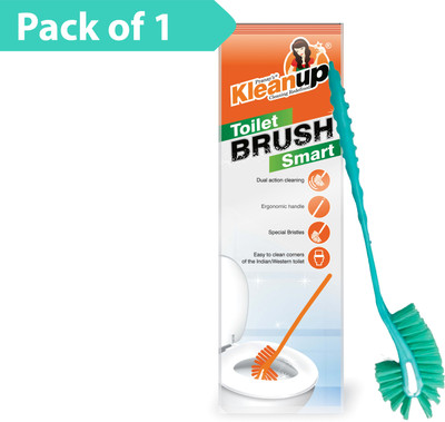 Pranay's Kleanup Double Sided Toilet Brush and Bathroom Scrubber| Plastic Toilet Brush Pack of 1(Green)