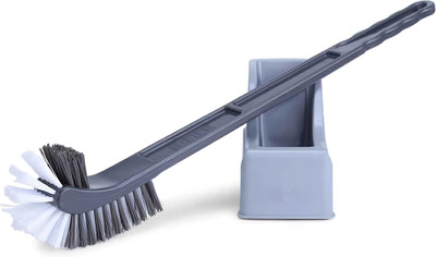 chakachak ECAIRO double side Tiolet brush heavy quality with Holder(Blue)