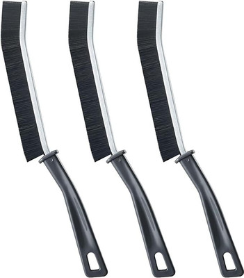 Trezox Plastic Wet and Dry Brush(Black, 3 Units)