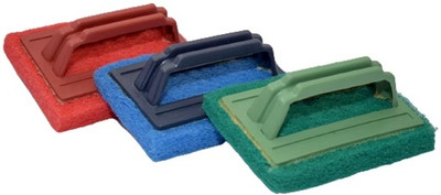 Tcd Tile Brush, Bathroom Scrubber Brush with Handle Pack of 3(Multicolor)