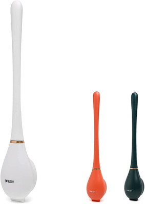 Oralife 360° Deep Clean Silicone Toilet Brush with Bendable Head for Efficient Cleaning with Holder(Multicolor)
