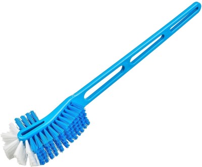 gadgetworld Double Sided Flexible Toilet Brush in Hockey Design Western and Indian Toilet(Sky Blue)