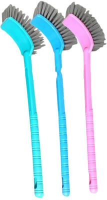 Masox Store Toilet Brush with Non-Slip Handle | WC Pan Cleaner for Bathrooms(Multicolor)