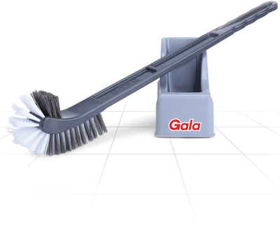 GALA Double Hockey Toilet Brush with Holder(Grey)