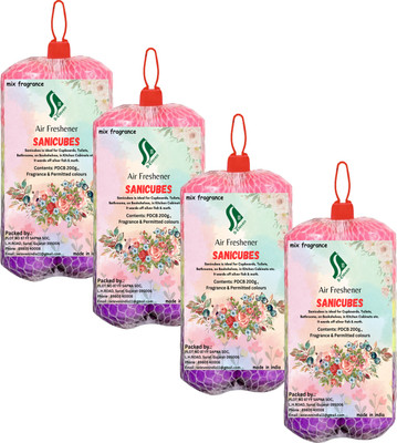S Eleven Super Market Mix Blocks Mix Air Freshener, Cloth & Bathroom Blocks, Kitchen, Urinal Napthalene Cubes, Toilet & Shoe Rack(4 x 1 Units)