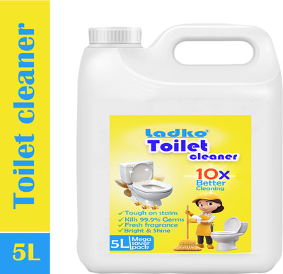 Ladko Fresh Advanced Disinfectant Toilet Cleaner Extra With 3x Power formula Liquid Toilet Cleaner Garden Bloom Liquid Toilet Cleaner(5000 ml)