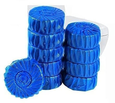 Nivrutti Bathroom Toilet Cleaner Cubes l Blue Bubble Toilet Odor Removal Tablet Set of 10 Lemon Rim Block(10 x 40 g)