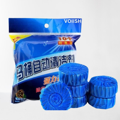 VOIISH Fresh Drop Toilet Cleaner Tablet Powerful Stain Remover & Deodorizer (10-Count) Block Toilet Cleaner(10 x 1 Wipes)