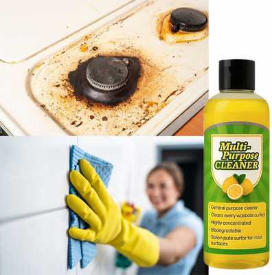 Lucacci Deep Clean FlushToilet Cleaner Lemon Liquid Toilet Cleaner(100 ml)