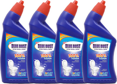 Blue bust Advanced pro plus toilet cleaner Regular Liquid Toilet Cleaner(4 x 1000 ml)