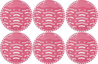 globalkart impex Urinal Screen Mats with Fragrance, Anti Splash Urinal Mat VL-URI-156 Rose Mat Toilet Cleaner(6 x 0.17 ml)
