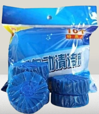 Devina Automatic Flush Toilet Bowl Cleaner Pack of 05@5027 Lemon Block Toilet Cleaner(5 x 10 g)