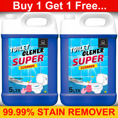 BLISS & BLUSH Toilet Cleaner 10 Liter Provides Long Lasting Freshness| Bleach Free Lavender Liquid Toilet Cleaner(2 x 5000 ml)