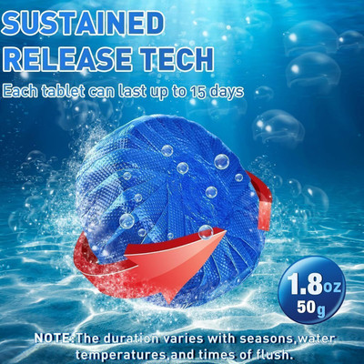 SHRIYARTH SALES 10pcs Auto Flush Toilet Cleaner Tablets – Blue Bubbles with Lemon Fresh Scent Lemon Block Toilet Cleaner(10 Wipes)
