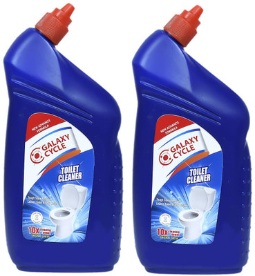 GALAXYCYCLE Advanced Liquid Toilet Cleaner Advanced Thicker Formula Removes Toughest Stains Floral Liquid Toilet Cleaner(2 x 500 ml)