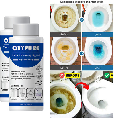 BKF OxyPure Liquid Toilet Cleaner – Combo Pack of 2 (250ml Each) Floral Liquid Toilet Cleaner(2 x 125 ml)
