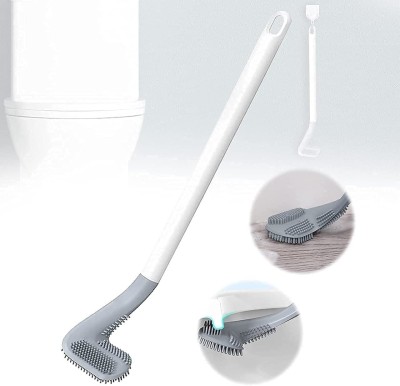 SBTs GOLF SHAPE SILICON TOILET BRUSH PACK-1 with Holder(Multicolor)